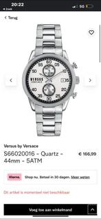Versace versus horloge ENORM KORTING, Handtassen en Accessoires, Nieuw, Overige merken, Ophalen of Verzenden, Zilver