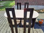 Keukentafel en 4 stoelen, Ophalen, Gebruikt
