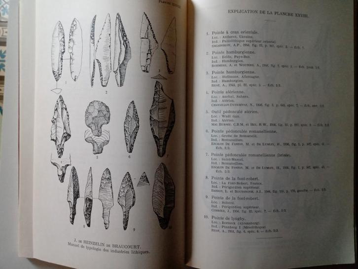 Typologie des industries lithiques Archéologie Préhistoire, Livres, Science, Sciences naturelles, Enlèvement ou Envoi