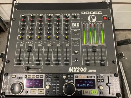 RODEC MX240 MKIII + DENON D4500 + UBR-180BT, Muziek en Instrumenten, Dj-sets en Draaitafels, Zo goed als nieuw, Denon, Ophalen