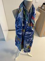 blauw meerkleurige sjaal 110/170, Vêtements | Femmes, Bonnets, Écharpes & Gants, Comme neuf, Taille 42/44 (L), Enlèvement ou Envoi