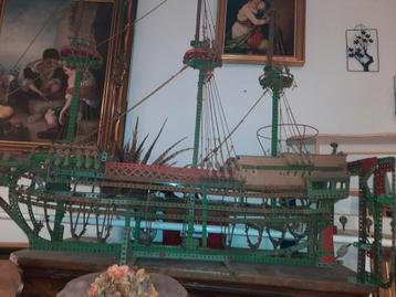 Schip in meccano - jaren '40 beschikbaar voor biedingen