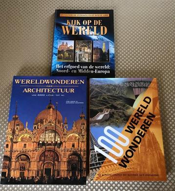 2 boeken over wereldwonderen (cultuur en algemeen) beschikbaar voor biedingen