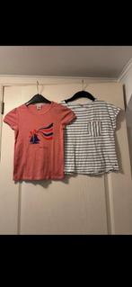 Lot de 2 tee-shirts fille PETIT BATEAU Taille 12 ans, Chemise ou Chemisier, Comme neuf, Enlèvement, Petit bateau