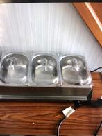 Mini triple buffet server end warming Tray, Ophalen of Verzenden, Zo goed als nieuw