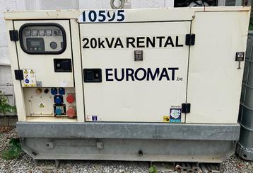 Générateur 20 KVA, 10 à 30 kVA, Démarrage électrique, Comme neuf, Enlèvement