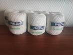 Phildar Perle 8 wit, 7 bollen €4 voor het lot, Hobby en Vrije tijd, Breien en Haken, Ophalen of Verzenden, Nieuw