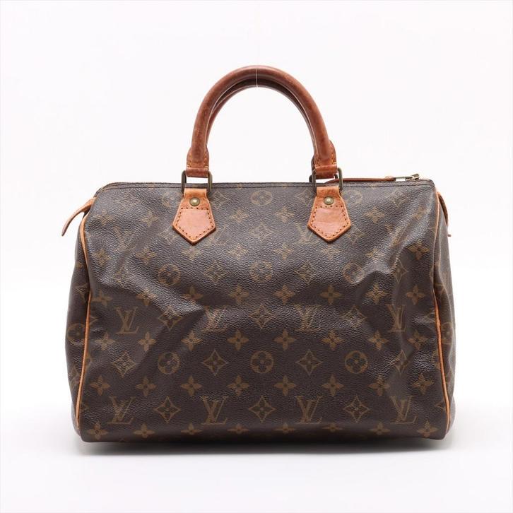 Louis Vuitton Speedy 30 vintage, Handtassen en Accessoires, Tassen | Damestassen, Gebruikt, Handtas, Bruin, Verzenden