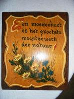 Vintage houten spreuk, Ophalen of Verzenden