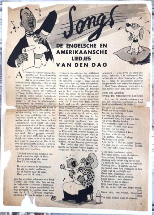 "Songs" De Engelse en Amerikaanse liedjes van de dag, Verzamelen, Overige Verzamelen, Gebruikt, Ophalen of Verzenden