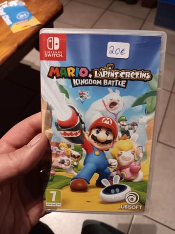 jeux switch mario+the lapin cretins kingdom battle beschikbaar voor biedingen