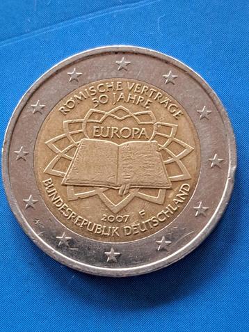 2007 F Duitsland 2 euro Verdrag van Rome Stuttgart beschikbaar voor biedingen