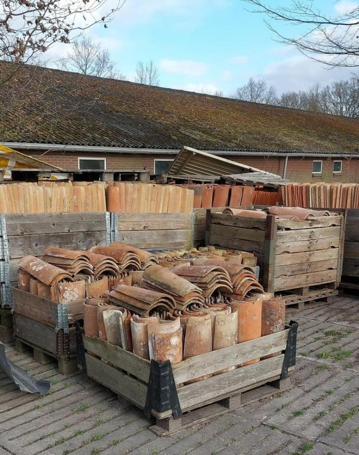 oude Franse dakpannen  paters en nonnen, Antiek en Kunst, Curiosa en Brocante, Ophalen