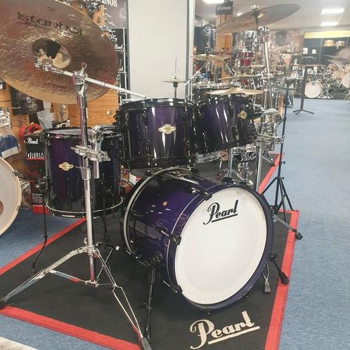 Pearl Master Premium maple set met reinforcement rings en DC, Muziek en Instrumenten, Drumstellen en Slagwerk, Gebruikt, Pearl