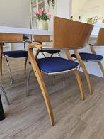 5 vintage stoelen, Ophalen, Zo goed als nieuw, Hout