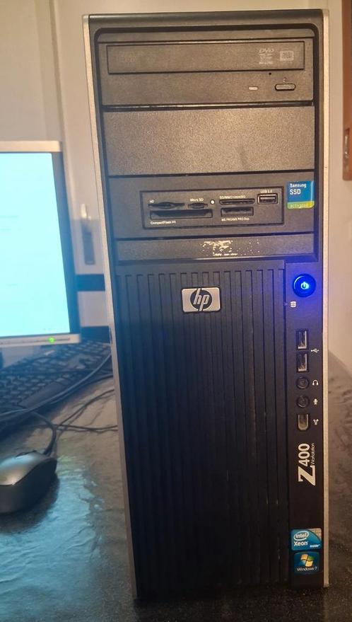 HP Z400 Workstation, Xeon W3565, 8GB, SSD, Computers en Software, Desktop Pc's, Gebruikt, 3 tot 4 Ghz, HDD, SSD, 8 GB, Met videokaart
