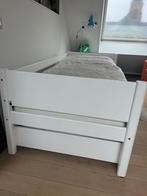 Bed, Neutraal, 90 cm, Eenpersoons, Wit