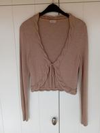 Street One lichtbruine V-hals bolero met bindlintjes, Kleding | Dames, Truien en Vesten, Maat 38/40 (M), Bruin, Street One, Ophalen of Verzenden