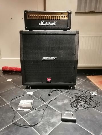 Marshal head MG 100 hdfx + Peavey cabinet 412 8 ohm, Musique & Instruments, Enlèvement, Comme neuf