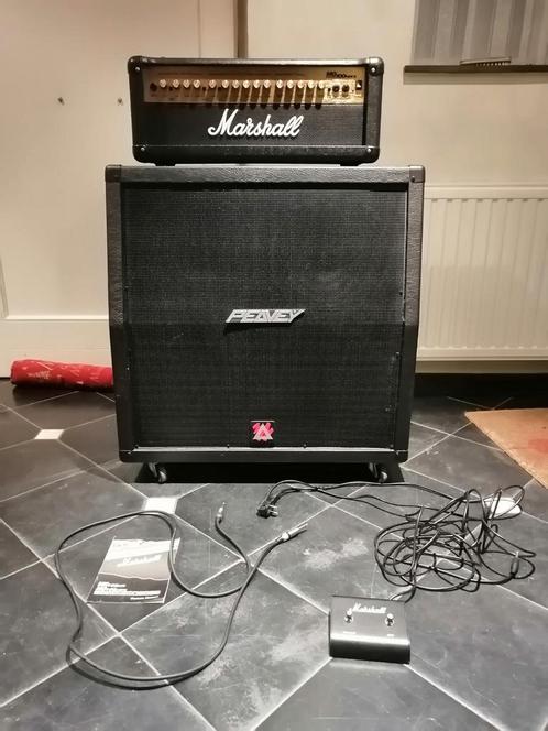 Marshal head MG 100 hdfx + Peavey cabinet 412 8 ohm, Muziek en Instrumenten, Versterkers | Bas en Gitaar, Zo goed als nieuw, Ophalen