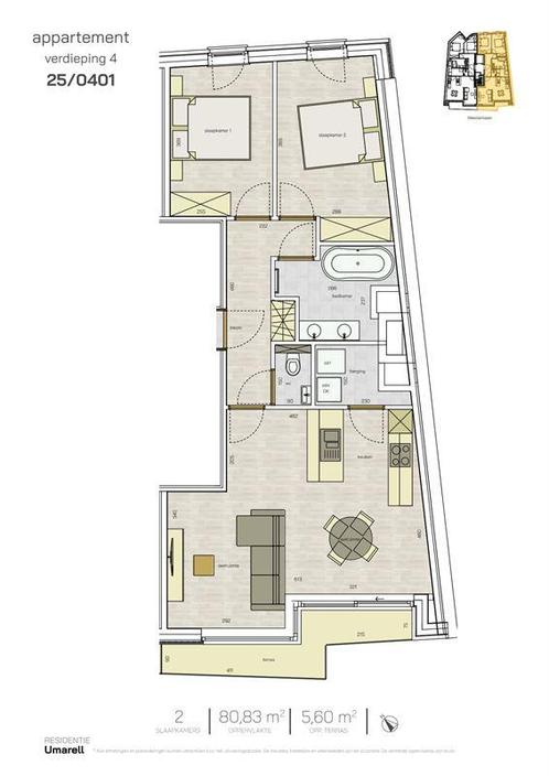 Appartement te koop in Westende, Immo, Huizen en Appartementen te koop, Appartement, A