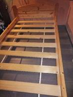 1 persoonsbedden massief grenen hout met matras 2x dezelfde, Maison & Meubles, Chambre à coucher | Lits, Brun, 90 cm, Bois, Enlèvement