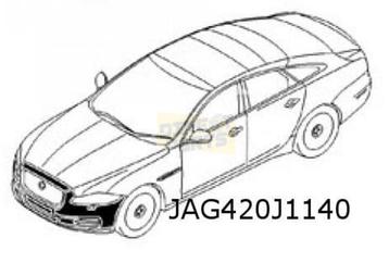 Jaguar XJ (8/09-6/15) voorbumper (bij PDC) (te spuiten) Orig
