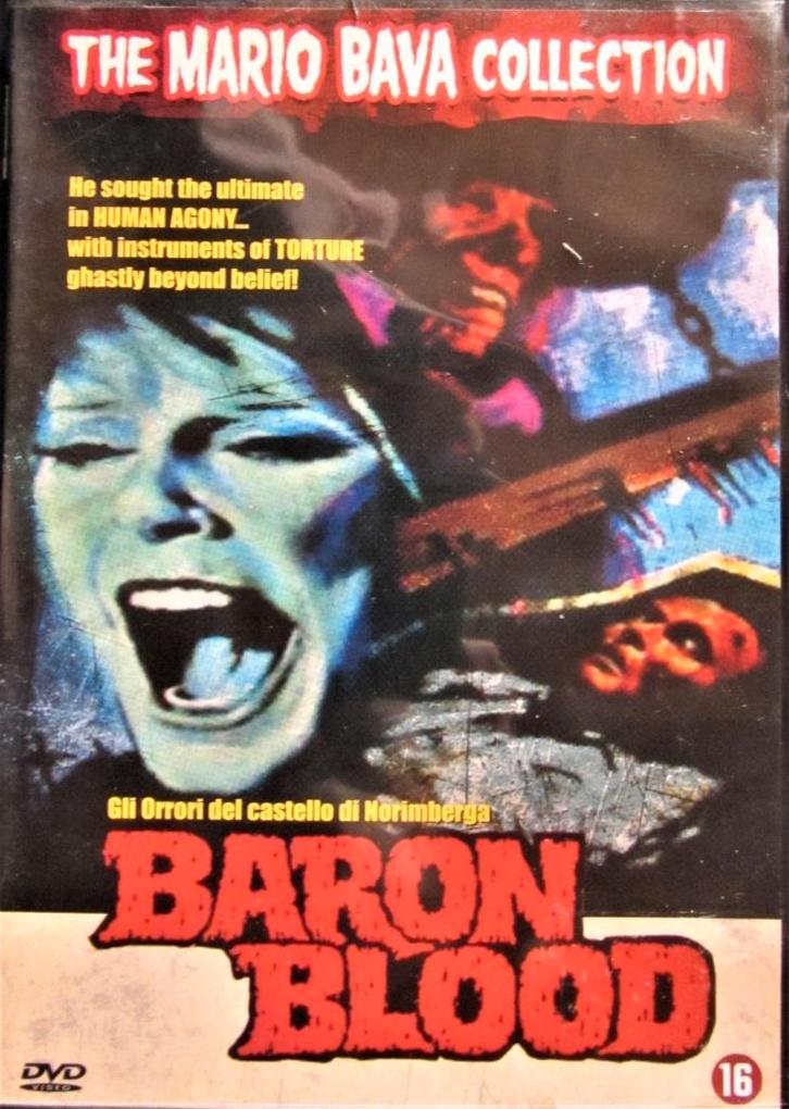 DVD HORROR- BARON BLOOD (UITERST ZELDZAME FILM) 1972, Cd's en Dvd's, Dvd's | Horror, Zo goed als nieuw, Overige genres, Alle leeftijden