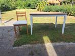 Tafel met 4 stoelen., Ophalen, Gebruikt, 100 tot 150 cm, 50 tot 100 cm