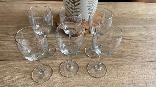 Set kleine wijnglazen te koop - 6st, Verzamelen, Glas en Drinkglazen, Zo goed als nieuw, Overige typen, Ophalen