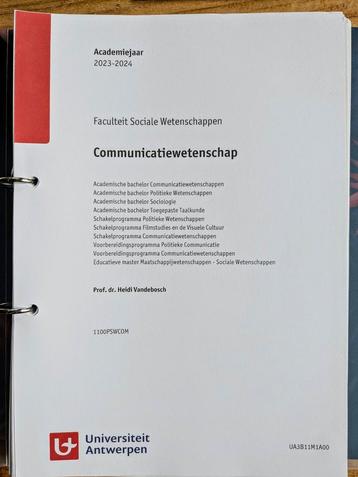 Communicatiewetenschap  beschikbaar voor biedingen