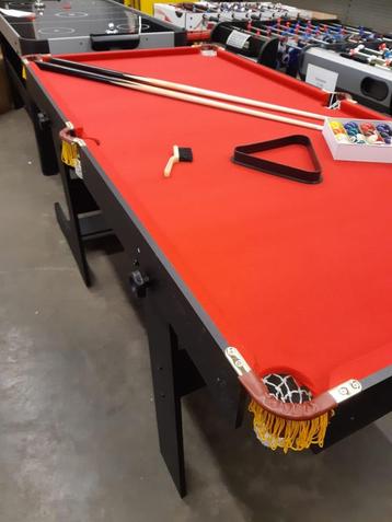 Pooltafels vanaf 199 euro beschikbaar voor biedingen