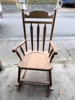 Vintage schommelstoel met houten spijlen (schommelstoel), Antiek en Kunst, Ophalen