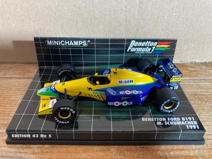 Michael Schumacher 1:43 Benetton Ford B191 1991, Verzamelen, Automerken, Motoren en Formule 1, Nieuw, Formule 1, Ophalen of Verzenden