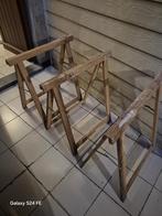 3 houten schragen, Doe-het-zelf en Bouw, Steigers, Ophalen, Gebruikt