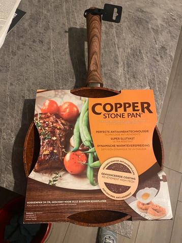 Copper stone pan 24cm beschikbaar voor biedingen