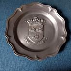 Tinnen Bord - Wommelgem - 3 everzwijnen - wapenschild, Antiek en Kunst, Antiek | Tin, Ophalen of Verzenden