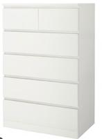 IKEA Malm ladekast 80cm x 123cm - wit - 3 stuks beschikbaar, Huis en Inrichting, Kasten | Ladekasten, Ophalen, 5 laden of meer