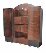 Vintage 1970/'80s Belgo Chrom Barkast met Verlichting, Antiek en Kunst, Ophalen