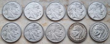 10 x 50 Francs/Frank Karel/Boudewijn  beschikbaar voor biedingen