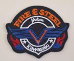 Kawasaki Vulcan Fire & Steel strijkplaatje patch - 81 x 66 m, Nieuw, Verzenden