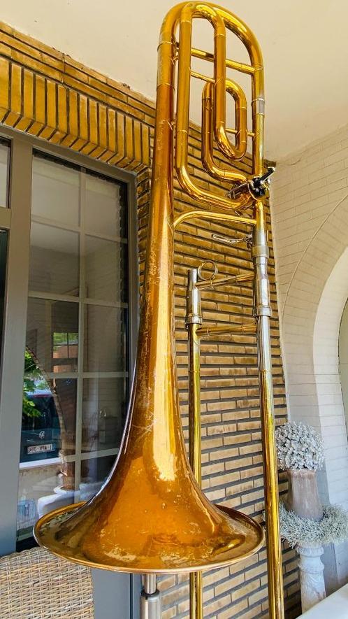 Trombone King 4B - Cornet Sib   - studies, Muziek en Instrumenten, Blaasinstrumenten | Trompetten, Zo goed als nieuw, Met koffer