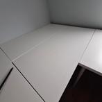 Witte tafeltjes verstelbaar in hoogte, Huis en Inrichting, Tafels | Eettafels, Ophalen, 100 tot 150 cm, Nieuw, 50 tot 100 cm