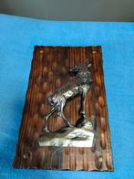 Wanddecoratie in hout met dieren afbeelding, Ophalen of Verzenden