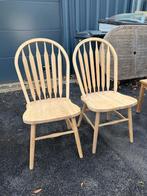 Set van 2 gerestaureerde houten stoelen - Stralen - Aerolis, Ophalen, Zo goed als nieuw, Hout