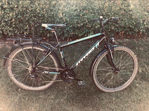 Stevens mountainbike-fiets, blauw-zwart, voor 10 tot 15 J, Fietsen en Brommers, Fietsen | Heren | Sportfietsen en Toerfietsen