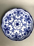 2 borden van Engels porselein - "Flow Blue" - Conway patroon, Bord(en), Overige stijlen, Zo goed als nieuw, Ophalen