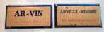 2 Ar-vin/Arville - Regime Eau Minerale Natural - Publicité, Enlèvement ou Envoi, Utilisé, Panneau publicitaire
