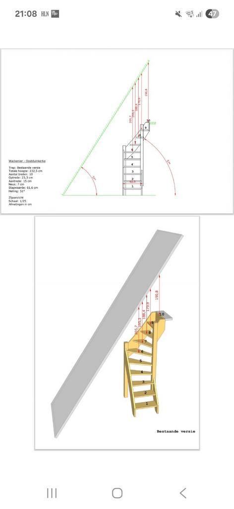 NIEUWE trap, Doe-het-zelf en Bouw, Ladders en Trappen, Nieuw, Trap, Ophalen