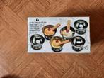 splinternieuw set met 6 inoxen ice creme cups op voetje, Huis en Inrichting, Ophalen of Verzenden, Nieuw